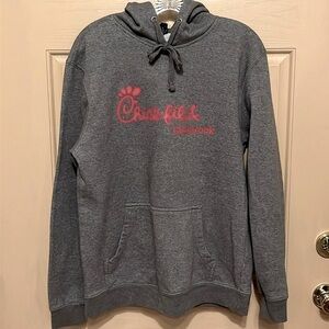 Chick-Fil-A Hoodie Gray Unisex Size Medium